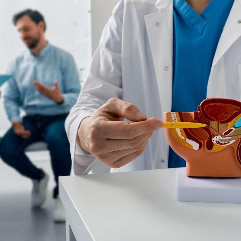 USA Prostate Center doctor and patient
